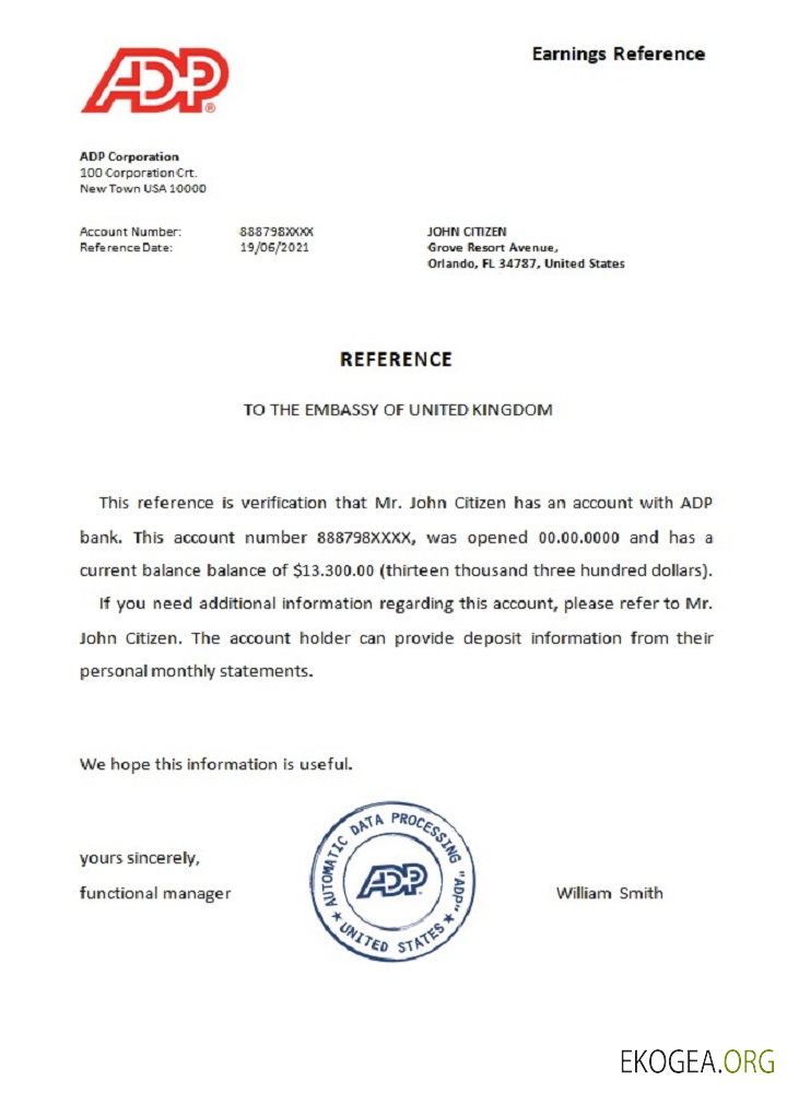 USA , ADP , référence template